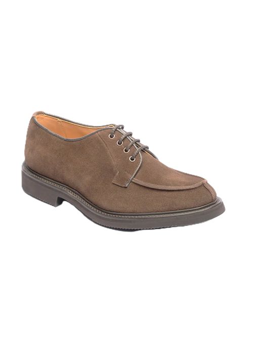 Stringata derby Tricker's Bourton in camoscio marrone Cafè Repello Suede Tricker's | 6214/TBCVI LITE SOLECAFE REPELLO